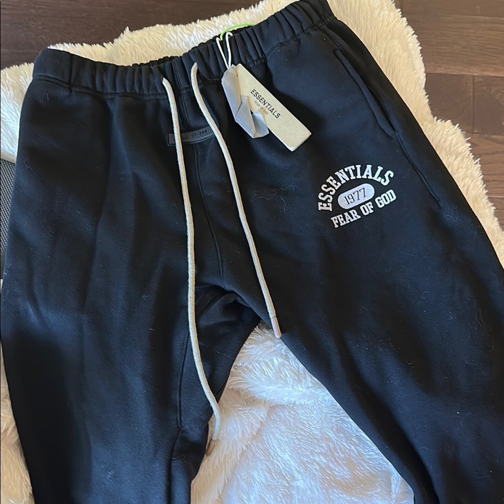 Fear of God Essentials Black Joggers